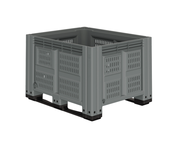 Большой контейнер 1200x1000x780 мм iBOX c перфорированными стенками и дном, на полозьях